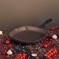 Сковорода-гриль 28 х 28 см TVS Buongiorno Induction коричневый