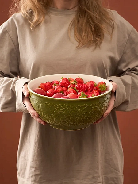 Миска 3л English gardens, зеленая