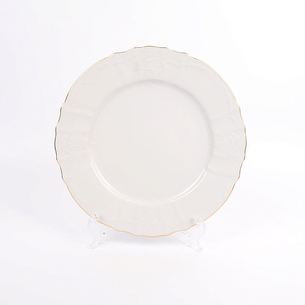Набор тарелок 27 см 6 штук Bernadotte Белый узор