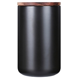 Банка для хранения керамическая smart solutions, 750 мл, черная