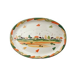 Тарелка овальная малая