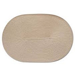 Салфетка под горячее плетеная овальная 46*30 см бежевая