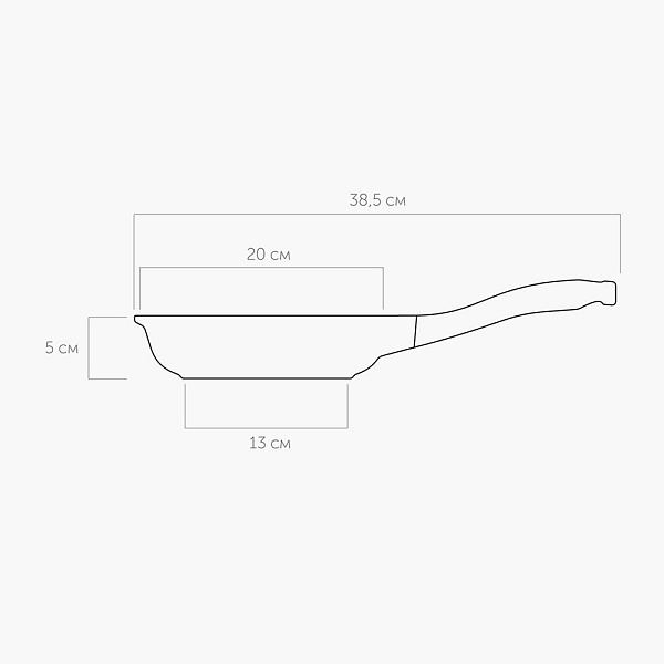 Сковорода 20см с антипригарным покрытием MARGARET
