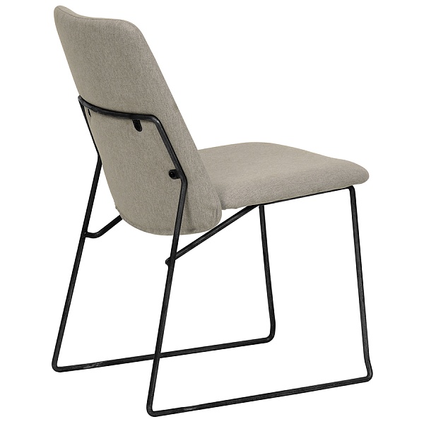 Стул niels, рогожка, светло-серый