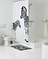 Штора для ванных комнат белый/черный 180 х 200 см Ridder Zebra