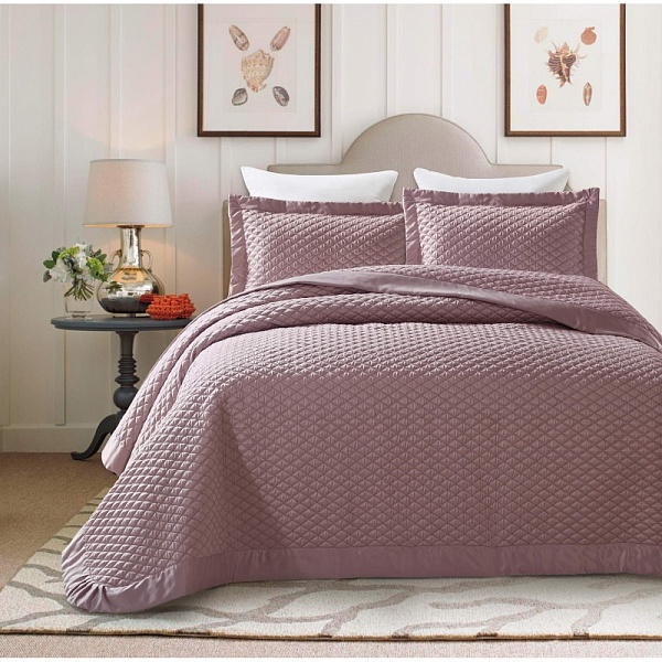 Комплект покрывало + 2 наволочки Sofi de Marko Эллада розовый