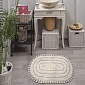 YANA (беж) Коврик для ванной кружевной 60х100