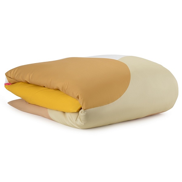 Комплект постельного белья из сатина евро Tkano Freak Fruit жёлтый