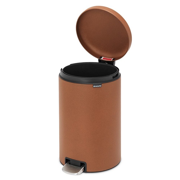 Бак мусорный с педалью 20 л Brabantia NewIcon минеральная корица