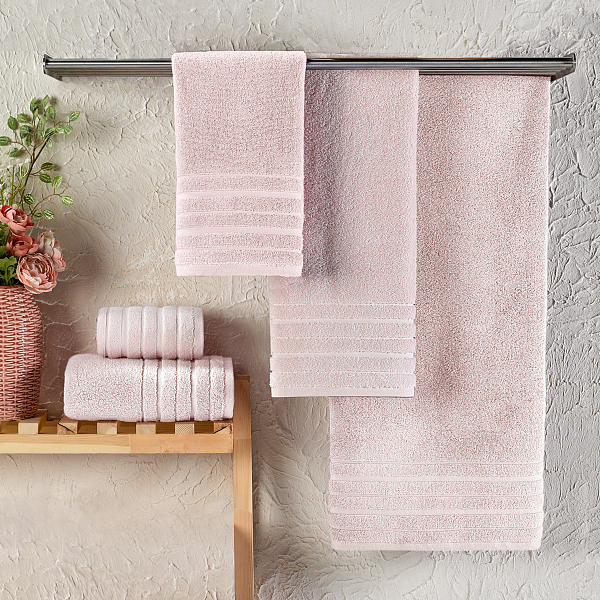 Полотенце махровое 50x100 см SIENA, светло-розовый