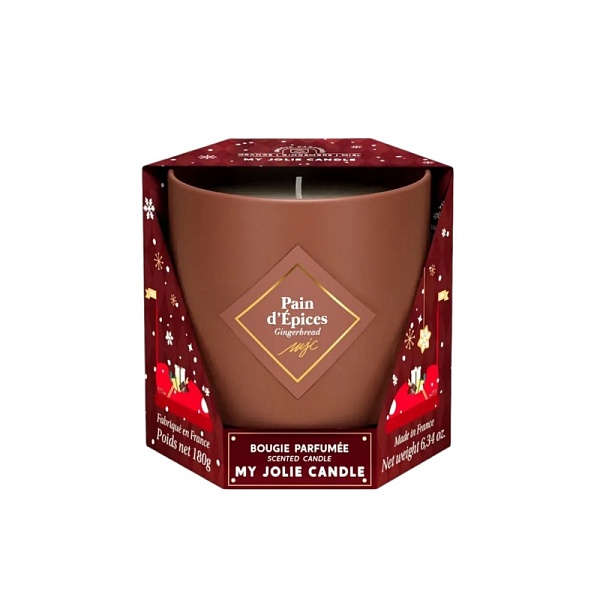 Свеча ароматическая My Jolie Candle 180 г ИМБИРНЫЙ ПРЯНИК