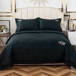 Комплект постельного белья полутораспальный Sofi de Marko Нельсон №1 чёрный