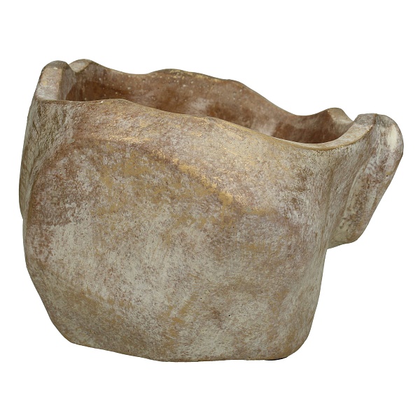 Вазон 16.5x15x11.5см ANCIENT TIMES золотой