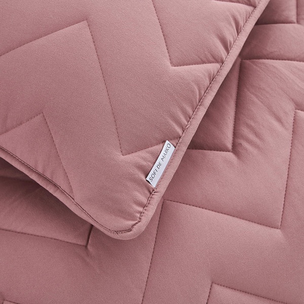 Комплект покрывало и наволочка 160 х 220 см Sofi de Marko Робби чайная роза