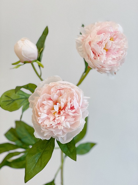 Искусственный цветок 76 см MayBlummy Пион нежно-розовый