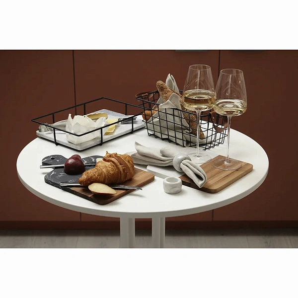 Доска сервировочная Marm, 21,5 х 33,5 см, черный мрамор/акация