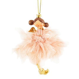 Украшение подвесное Ангел розовый
