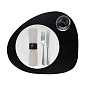 Салфетка подстановочная фигурная 37 х 44 см Skinnatur charcoal black