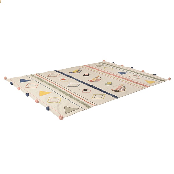 Ковер из хлопка в этническом стиле Птицы Tkano Ethnic 160 х 230 см