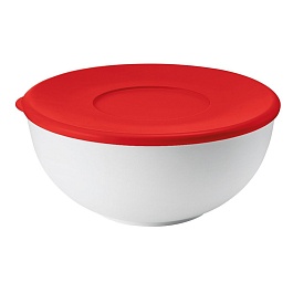 Контейнер 24 см Guzzini красная крышка