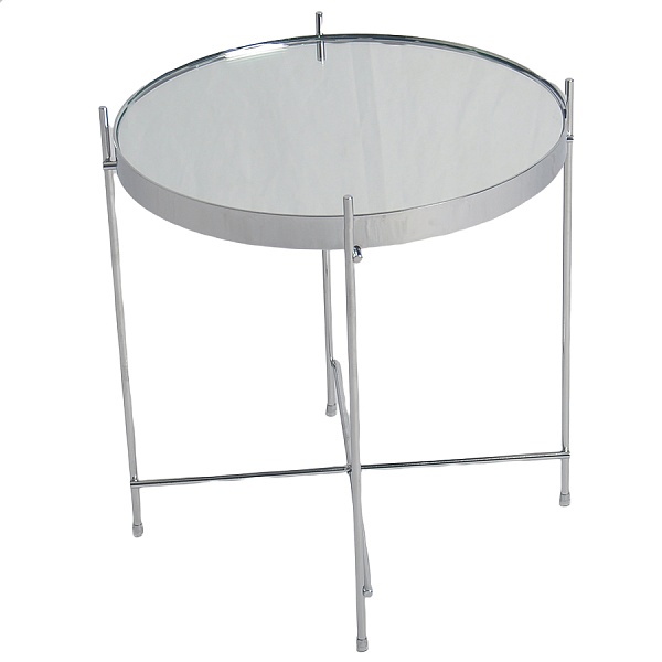 Стол josen, D42,7 см, серебряный/хром