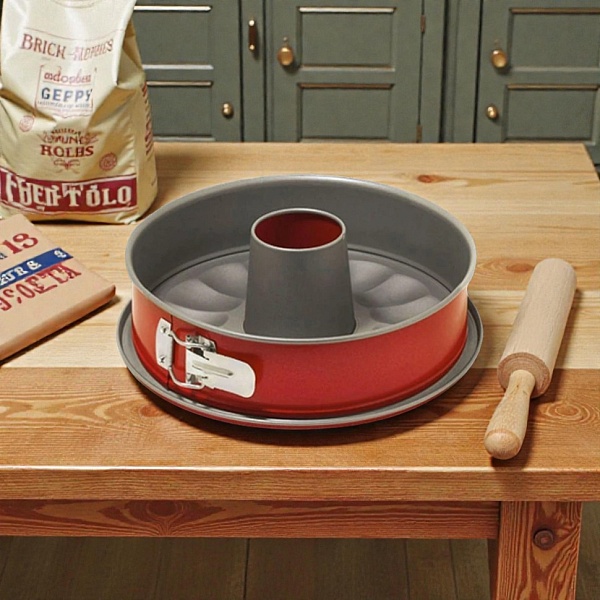 Форма для кекса разъёмная со сменным дном Guardini 26 см, красный