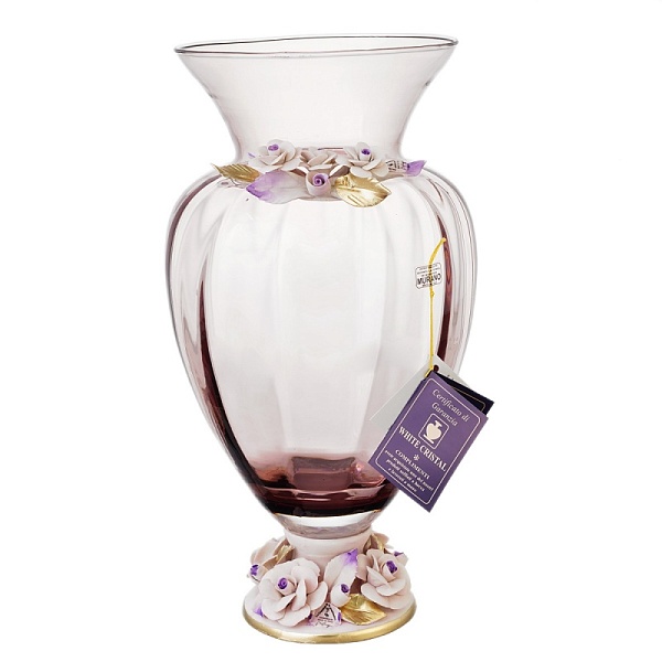 Ваза White Cristal Гранат