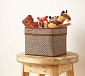 Корзинка для хранения с ручками 15 x 15 x 18 см Casy Home коричневая