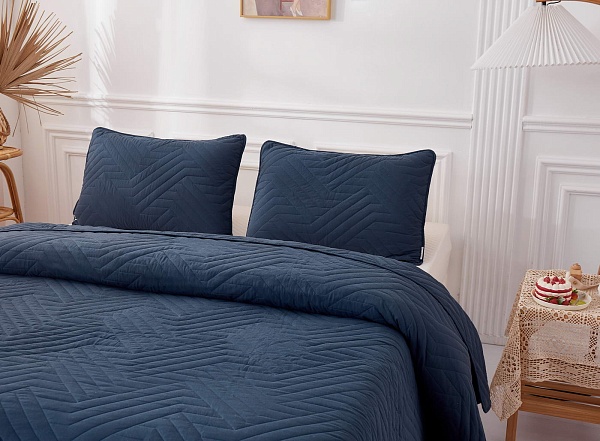 Мориц (синий) Покрывало 160х220