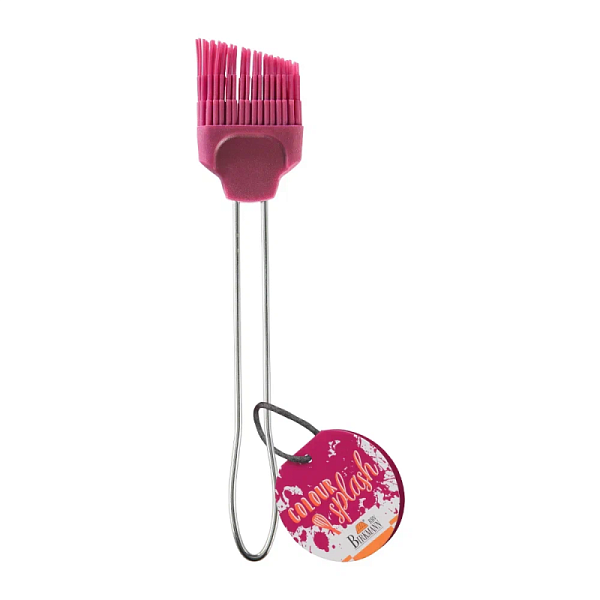 Кисточка 21 см силиконовая, цвет гранат