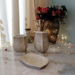 Набор аксессуаров для ванной Sofi de Marko №41 бежевый