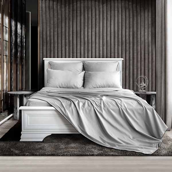 Комплект постельного белья 1,5 - спальный Soft Silver, благородное серебро