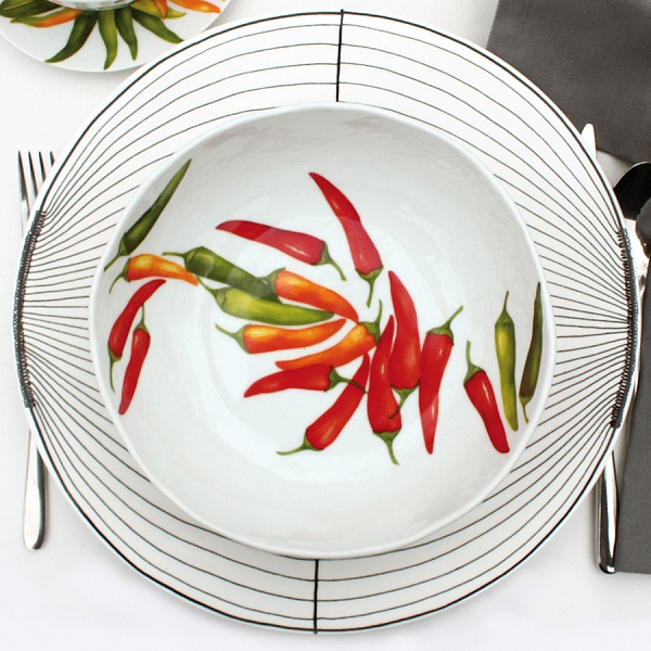 Салатник 21 см Taitu Peperoncini Dieta Mediterranea Vegetables