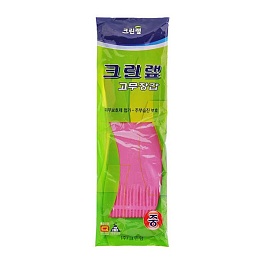 Перчатки хозяйственные универсальные Clean Wrap Latex Gloves L