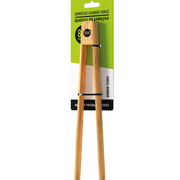 Щипцы короткие из бамбука 800 Degrees Yakitori Barbecue Bamboo Tongs