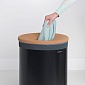 Бак для белья 60 л Brabantia чёрный матовый