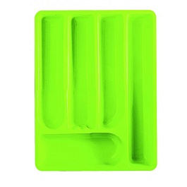 Лоток для столовых приборов зеленый LATINA