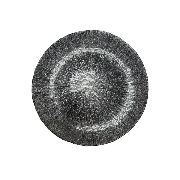 Тарелка Akcam 21 см СИЯНИЕ НОЧИ, серебро