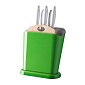 Набор ножей с подставкой Omada Trendy 7 предметов зелёный