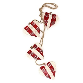 Гирлянда подвесная Christmas Hearts