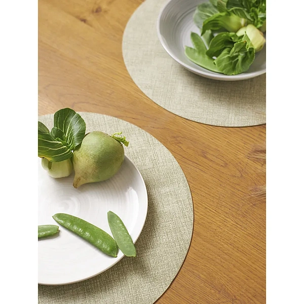 Набор салфеток сервировочных  Ø35 см Leanera мятные