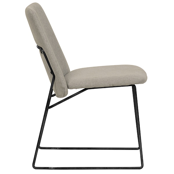 Стул niels, рогожка, светло-серый