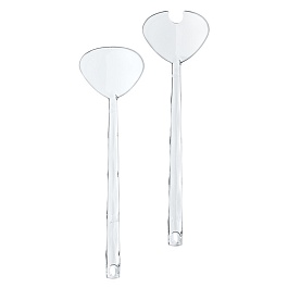 Приборы для салата Crystal прозрачные