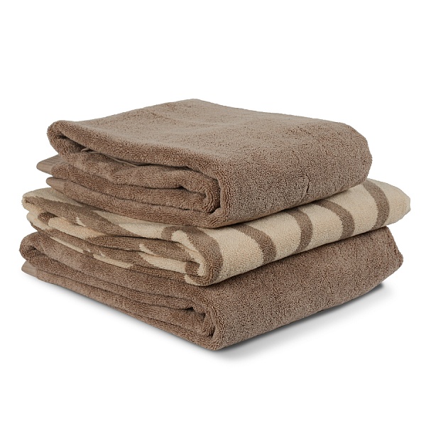 Полотенце банное 70 х 140 см Tkano Essential коричневый