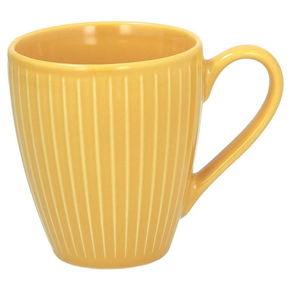Кружка 430 млRELIEF желтая