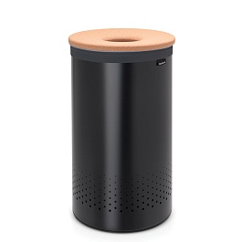 Бак для белья 60 л Brabantia чёрный матовый