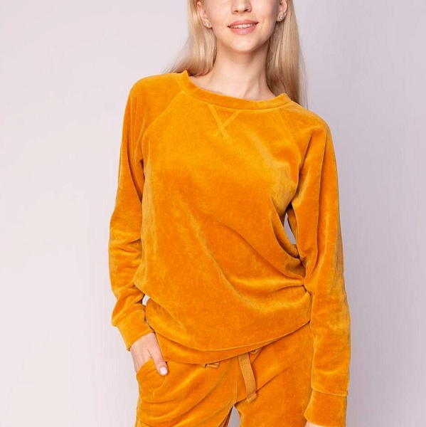 Костюм велюровый Sofi de Marko Лорен M горчичный