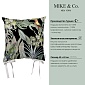 Подушка на стул 43 x 43 см Mike & Co New York Basic Tropic листья