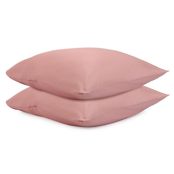 Набор наволочек 70 х 70 см Tkano Essential 2 шт тёмно-розовый