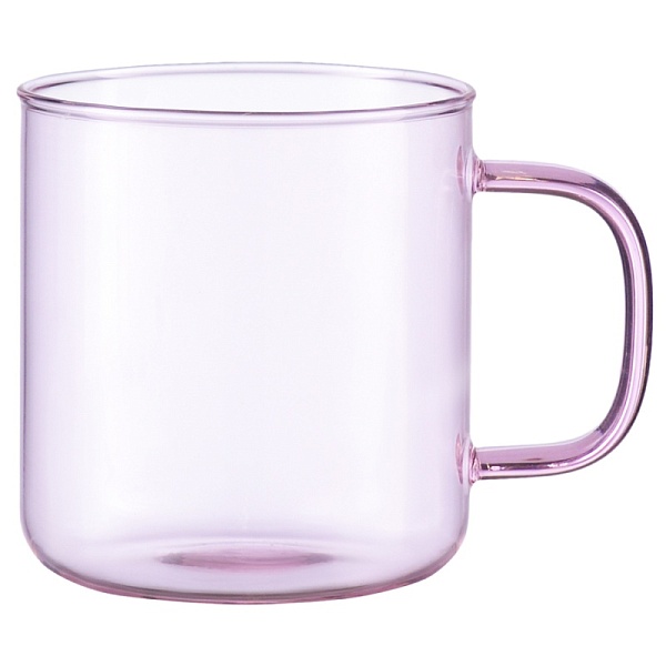 Чашка стеклянная 350 мл Smart Solutions розовый